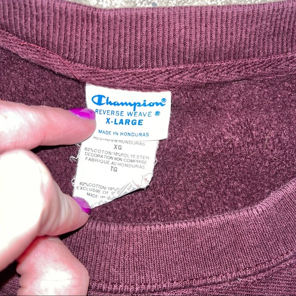 Champion reserve weave sweatshirt burgundy maroon color XL - Picture 2 of 6